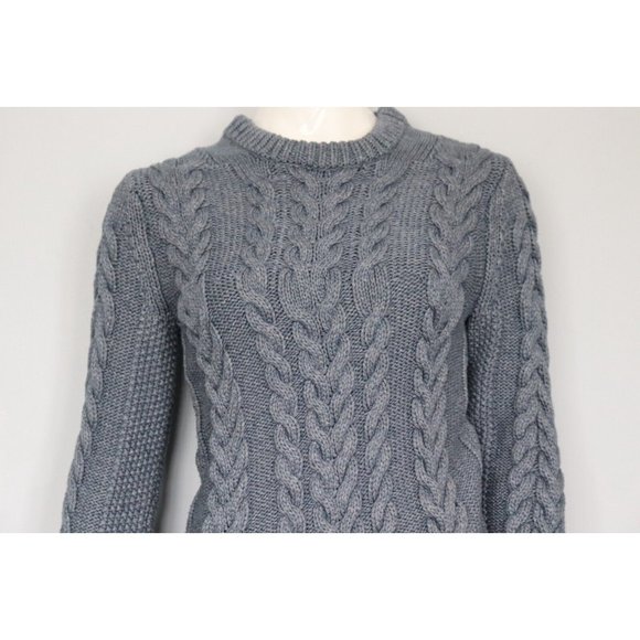 Theory Gray Cable Knit Sweater - Picture 2 of 8